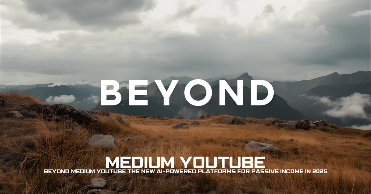 Beyond Medium YouTube The New AI-Powered Platforms for Passive Income in 2025