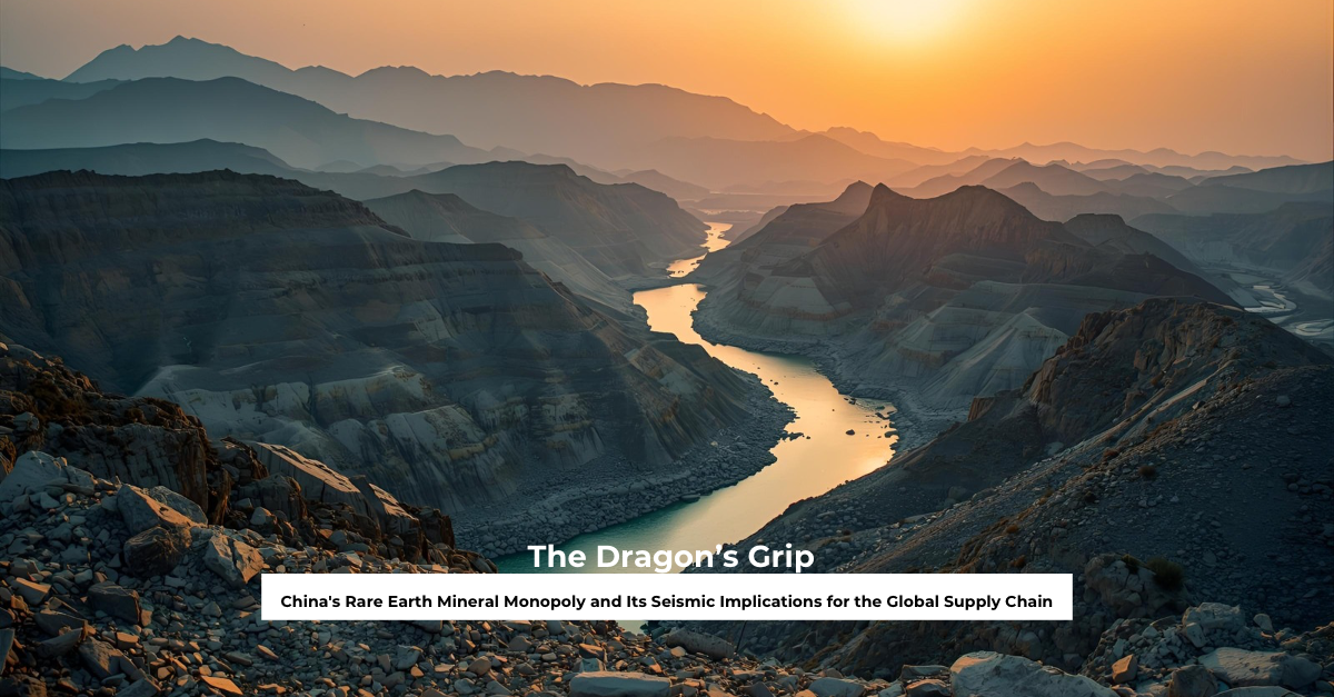 The Dragon’s Grip China's Rare Earth Mineral Monopoly and Its Seismic Implications for the Global Supply Chain