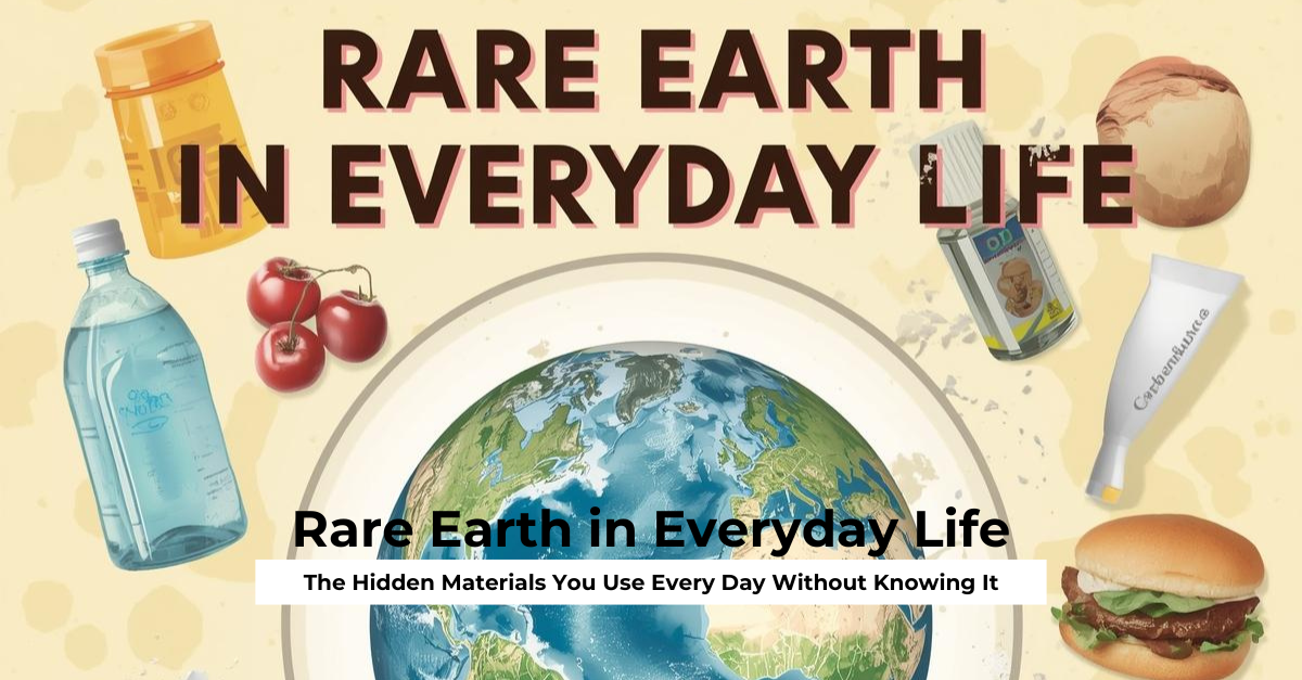 Rare Earth in Everyday Life The Hidden Materials You Use Every Day Without Knowing It