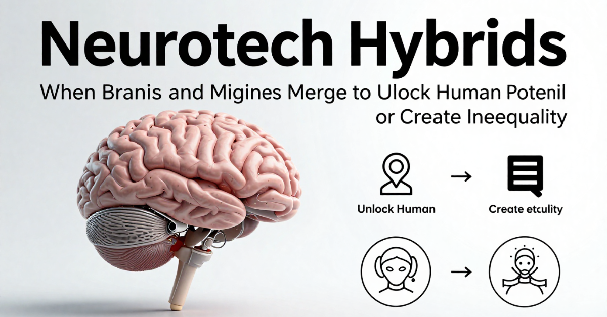 Neurotech Hybrids When Brains and Machines Merge to Unlock Human Potential or Create Inequality