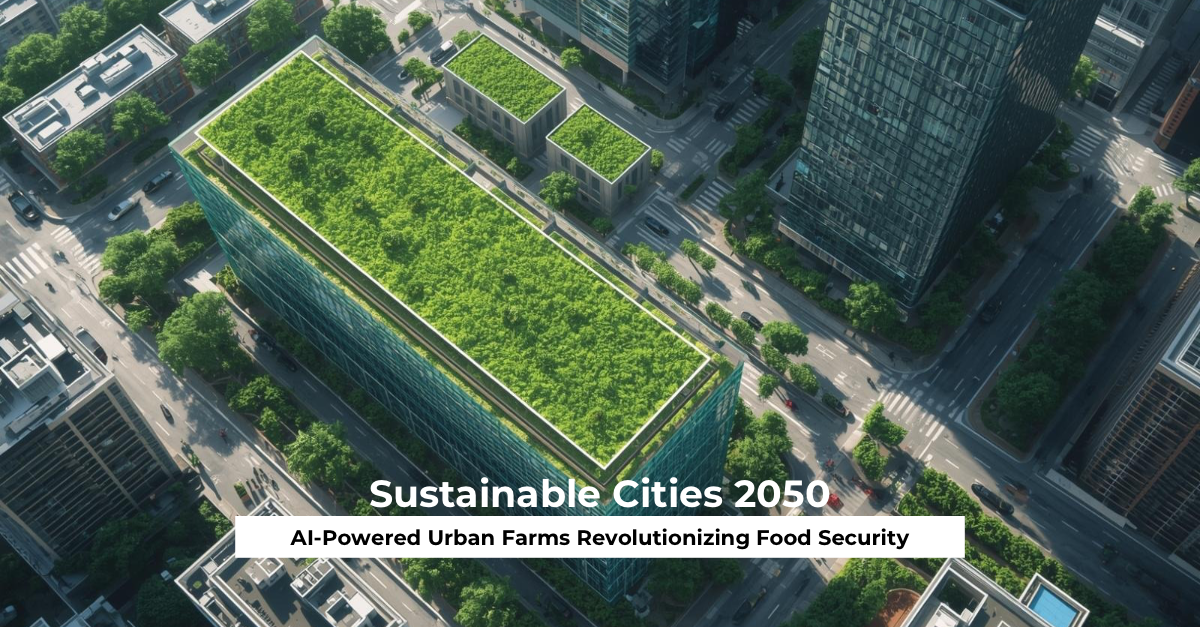 Sustainable Cities 2050 AI-Powered Urban Farms Revolutionizing Food Security
